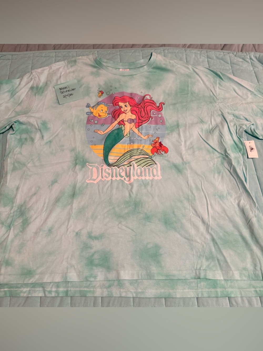 Disneyland The Little Mermaid Tie-Dye T-Shirt